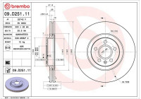 Disque de frein 09.D251.11 Brembo