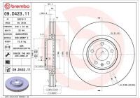 Disque de frein 09.D423.11 Brembo