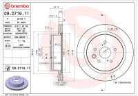 Disque de frein 09.D719.11 Brembo