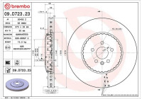 Disque de frein 09.D723.23 Brembo