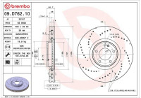 Disque de frein 09.D762.10 Brembo