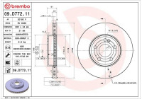 Disque de frein 09.D772.11 Brembo