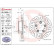 Disque de frein 09.D805.11 Brembo