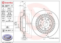 Disque de frein 09.D977.11 Brembo