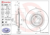 Disque de frein 09.D984.11 Brembo
