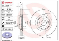 Disque de frein 09.D990.11 Brembo