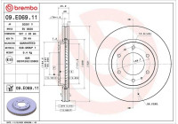 Disque de frein 09.E069.11 Brembo