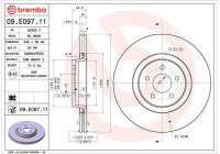 Disque de frein 09.E097.11 Brembo