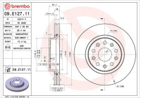 Disque de frein 09.E127.11 Brembo