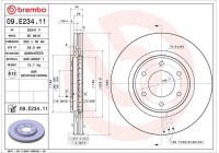 Disque de frein 09.E234.11 Brembo