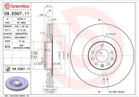 Disque de frein 09.E567.11 Brembo