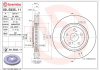 Disque de frein 09.E835.11 Brembo