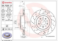 Disque de frein 09.F220.21 Brembo
