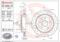 Disque de frein 09.N235.2X Brembo