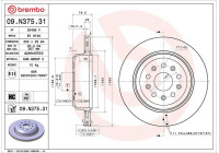 Disque de frein 09.N375.31 Brembo