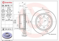 Disque de frein 09.N419.11 Brembo