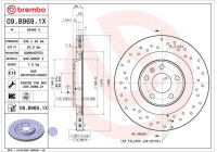 Disque de frein 09B9691X Brembo
