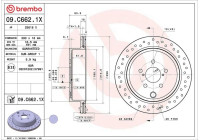 Disque de frein 09C6621X Brembo