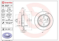 Disque de frein 09E52811 Brembo