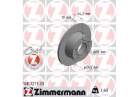 Disque de frein 100.1217.20 Zimmermann