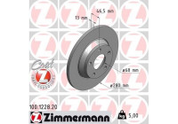 Disque de frein 100.1228.20 Zimmermann