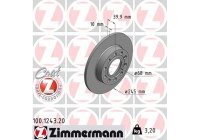 Disque de frein 100.1243.20 Zimmermann