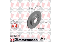 Disque de frein 100.1248.20 Zimmermann