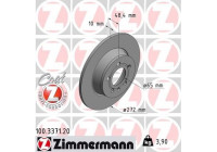 Disque de frein 100.3371.20 Zimmermann