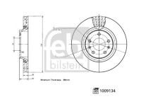 Disque de frein 1009134 FEBI