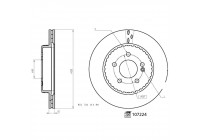 Disque de frein 107224 FEBI