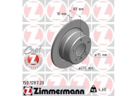Disque de frein 150.1287.20 Zimmermann