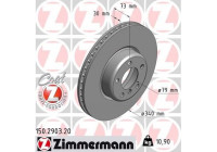 Disque de frein 150.2903.20 Zimmermann