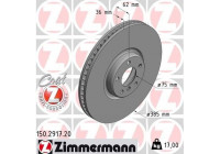 Disque de frein 150.2917.20 Zimmermann