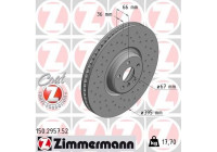 Disque de frein 150.2957.52 Zimmermann