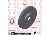 Disque de frein 150.2988.20 Zimmermann