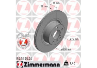 Disque de frein 150.3495.20 Zimmermann