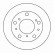 Disque de frein 15035 ABS
