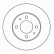 Disque de frein 15044 ABS