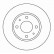 Disque de frein 15048 ABS