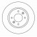Disque de frein 15114 ABS
