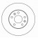 Disque de frein 15407 ABS