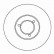 Disque de frein 15413 ABS