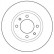 Disque de frein 15414 ABS