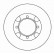 Disque de frein 15508 ABS