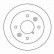 Disque de frein 15515 ABS