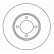 Disque de frein 15518 ABS