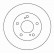 Disque de frein 15533 ABS