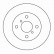 Disque de frein 15554 ABS