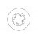Disque de frein 15571 ABS