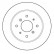 Disque de frein 15597 ABS